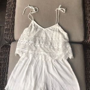 White lace romper. Gently worn.